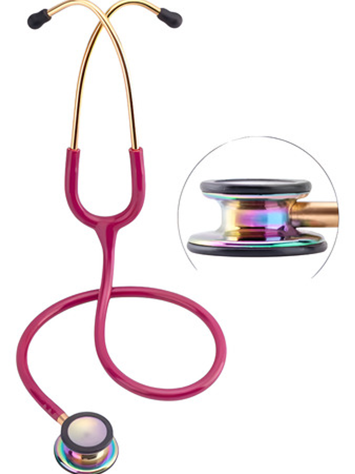 Fonendoscopio Doble Campana Frambuesa Arcoiris Estetoscopio 1