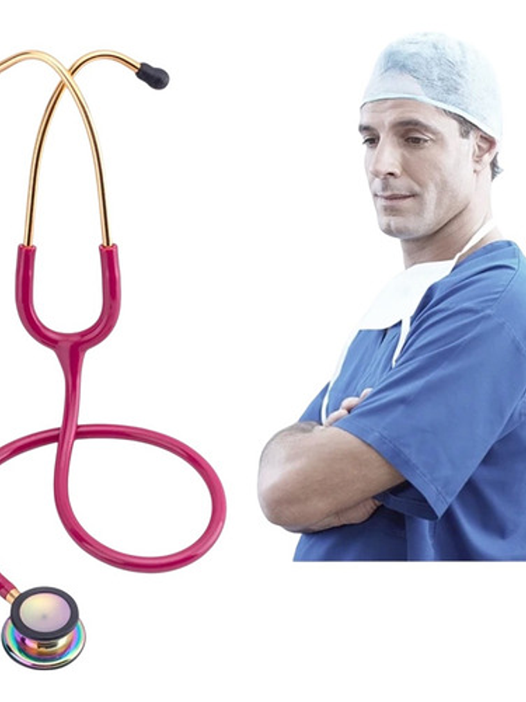 Fonendoscopio Doble Campana Frambuesa Arcoiris Estetoscopio 3