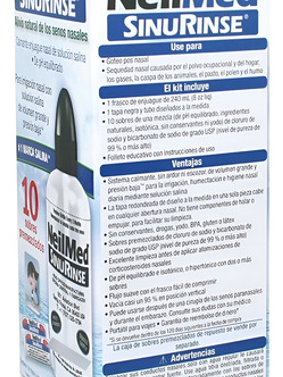 Kit De Inicio Neilmed Sinus Rinse 10pz Color Transparente 2