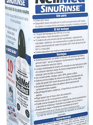 Kit De Inicio Neilmed Sinus Rinse 10pz Color Transparente