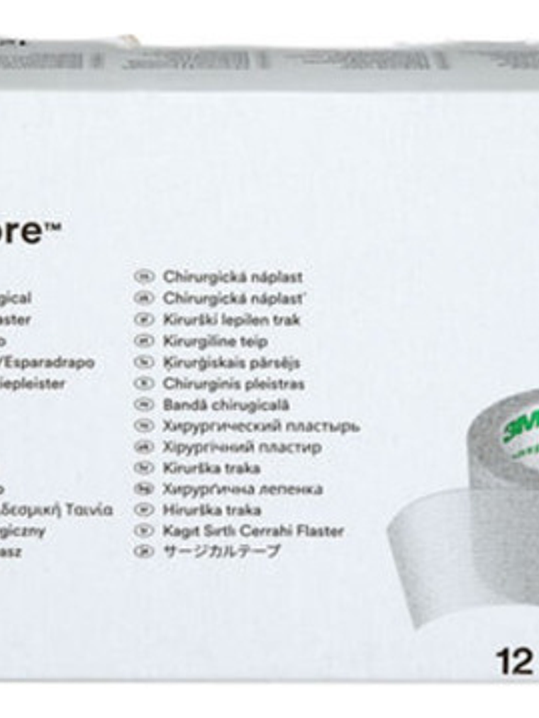 3m Cinta Transpore 2,5cm X 9,1m Cod 1527 -1,  1 Unidad 3