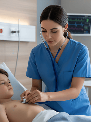 Fonendoscopio Cardiológico Cnb Dual Head Espejo Azul