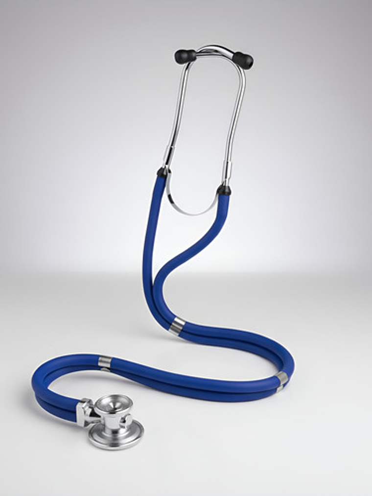 Fonendoscopio Cardiológico Cnb Dual Head Espejo Azul 3