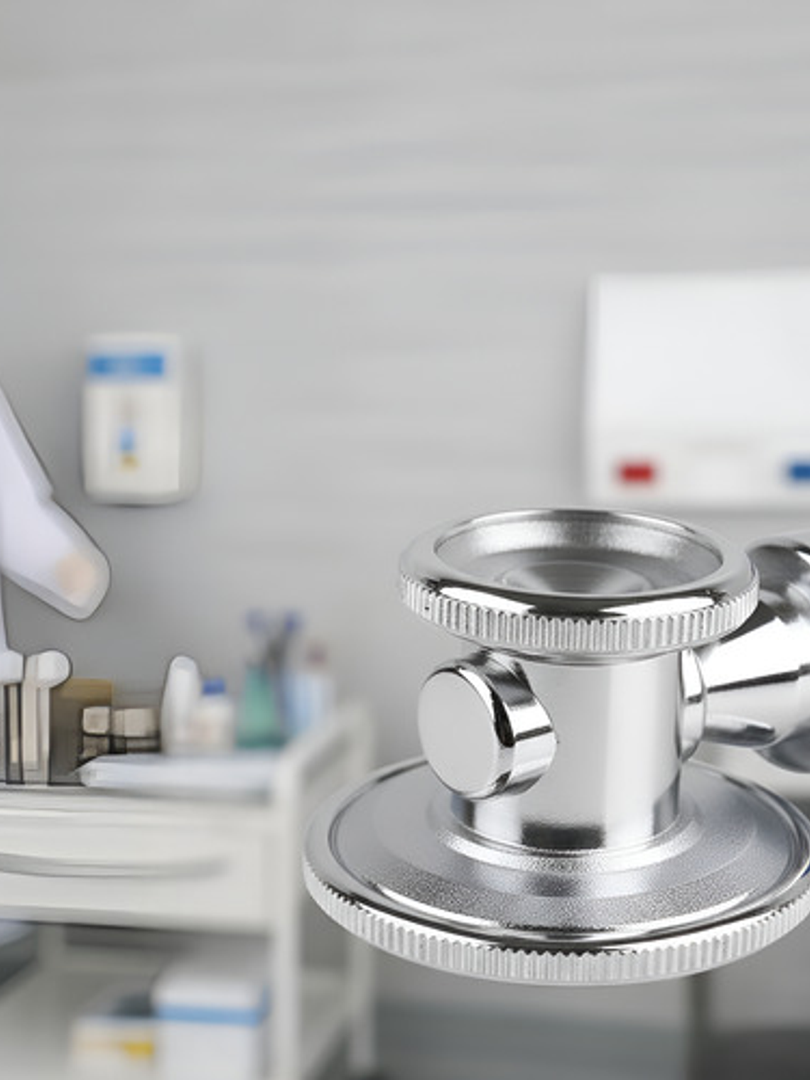 Fonendoscopio Cardiológico Cnb Dual Head Espejo Azul 4