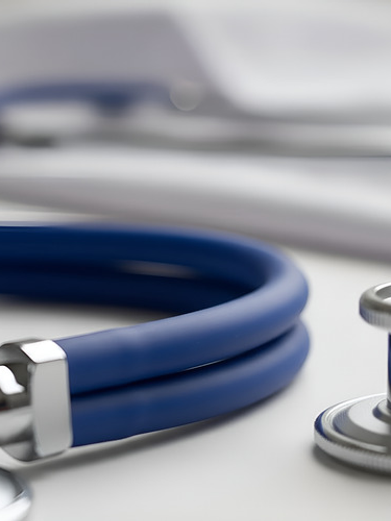 Fonendoscopio Cardiológico Cnb Dual Head Espejo Azul 5