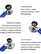 Fonendoscopio Cardiológico Cnb Dual Head Espejo Azul - Miniatura 7