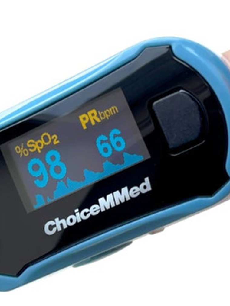 Oxímetro De Pulso Para Dedo Choicemmed Md300c29 Azul/blanco 4