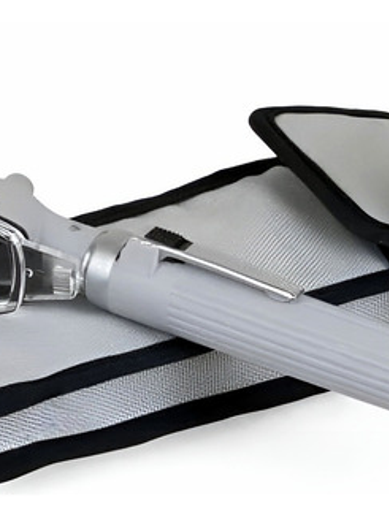 Otoscopio Led Optica + 10 Conos Medico Reflejo Examen Gris 5