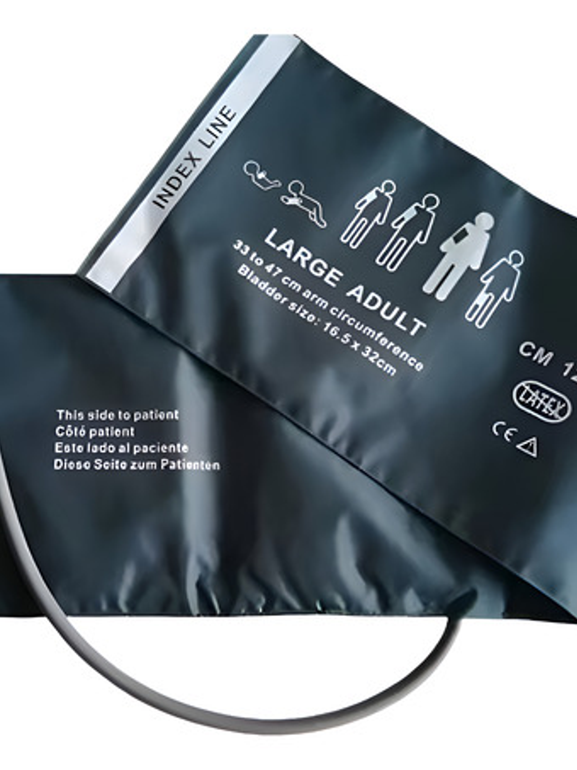 Brazalete Adulto Large 33-47cm Toma Presión Digital 1 Tubo 1