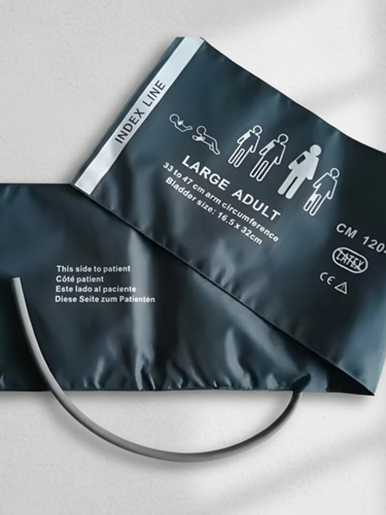 Brazalete Adulto Large 33-47cm Toma Presión Digital 1 Tubo 4