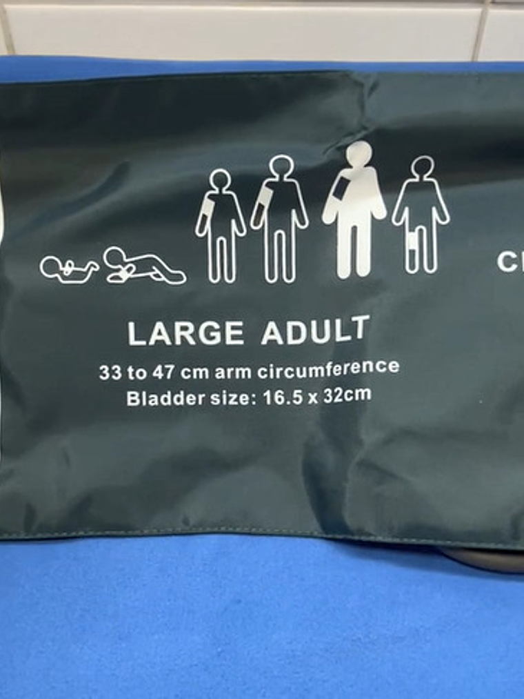 Brazalete Adulto Large 33-47cm Toma Presión Digital 1 Tubo 8