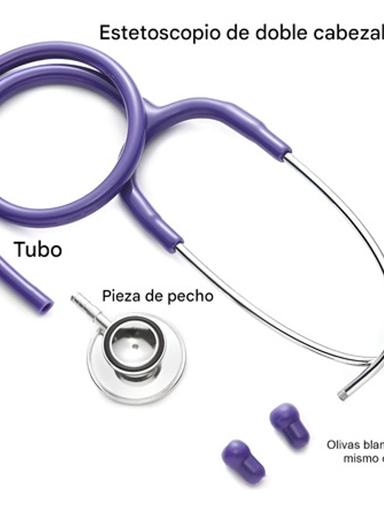 Fonendoscopio Doble Campana Morado Estetoscopio 4
