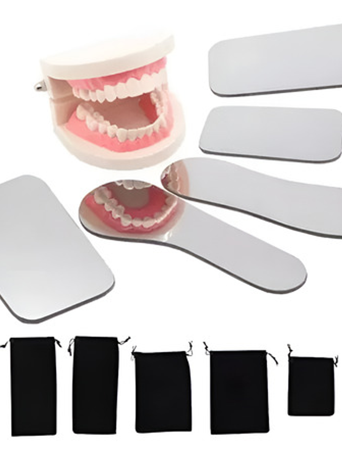 Set 5 Espejos Intraorales Fotografía Dental Para Ortodoncia 1