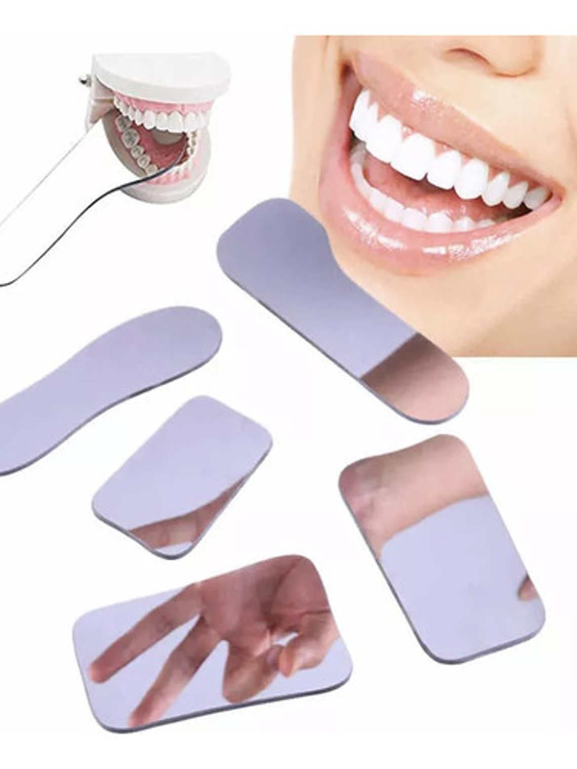 Set 5 Espejos Intraorales Fotografía Dental Para Ortodoncia 3