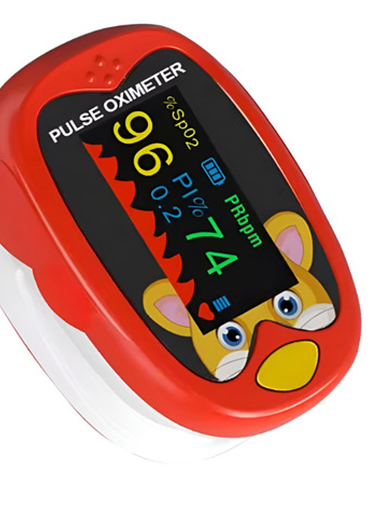 Saturómetro Pediátrico A6 (4 Meses-12 Años) - Oxímetro Rojo 1