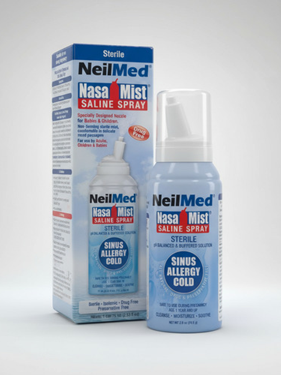 Neilmed Nasamist Spray Nasal Solución Salina Isotónica 75ml Para Congestión 4