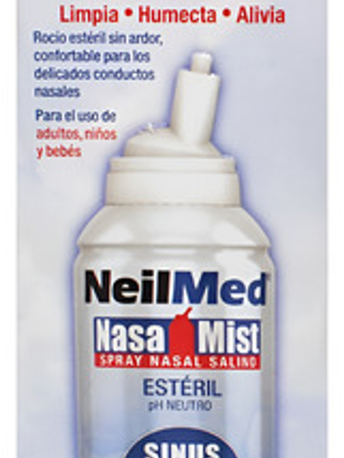 Neilmed Nasamist Spray Nasal Solución Salina Isotónica 75ml Para Congestión 8