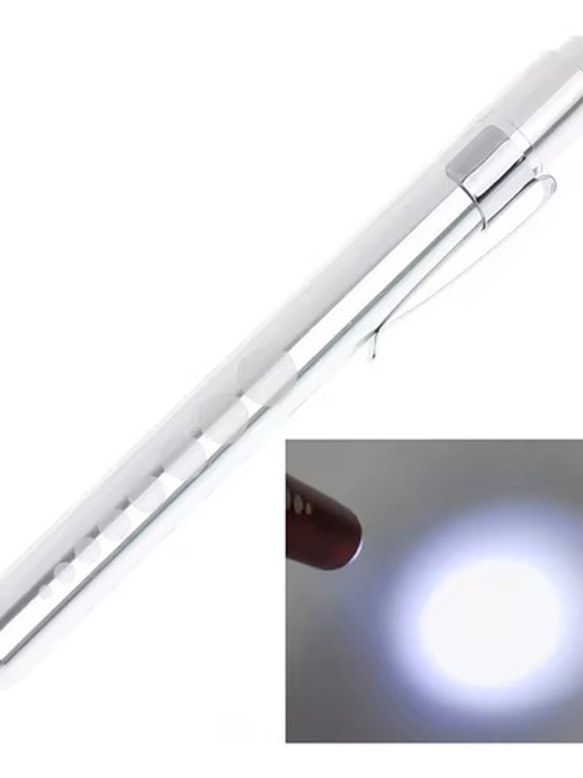 Linterna Reflejo Pupilar Médico/tens/enfermería Plateada 4