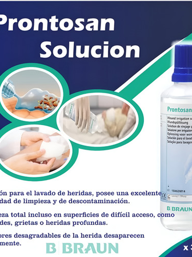 Lavado Y Desinfeccion De Heridas Prontosan Solución 350ml 4