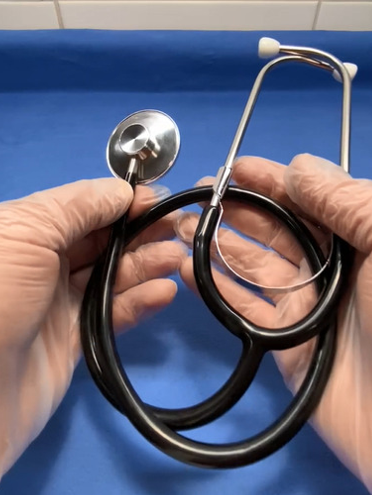 Fonendoscopio Sendai Sencillo Desarmable Negro Para Adultos 3