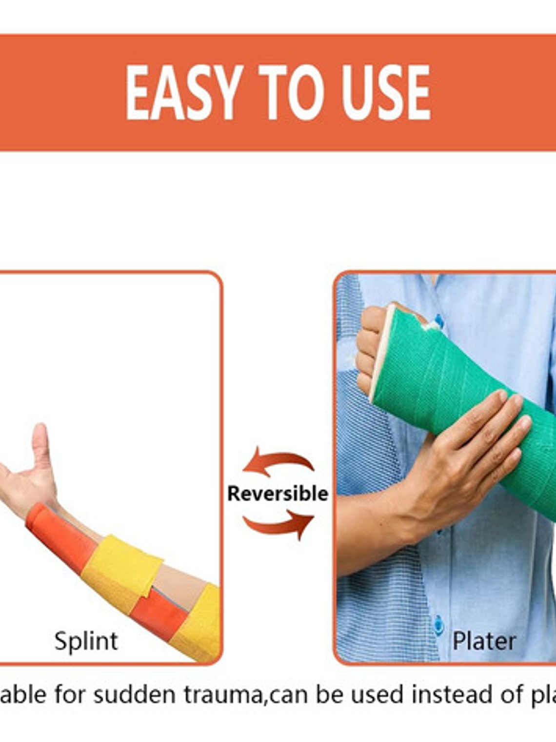 Férula Moldeable Rollo Tipo Sam Arm Splint 11 X 46 Cm 5