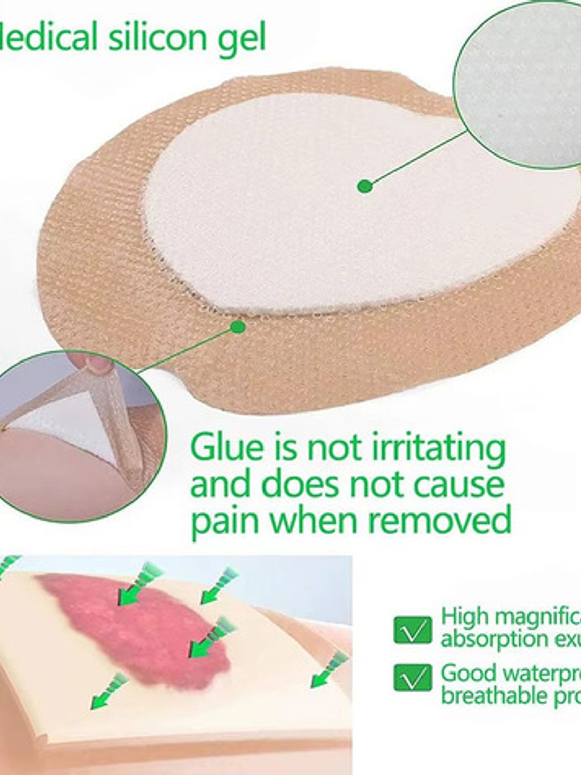 Parche Escaras Sacro Espuma Silicona 17,5x17,5 Cm Sacrum 1 U 3