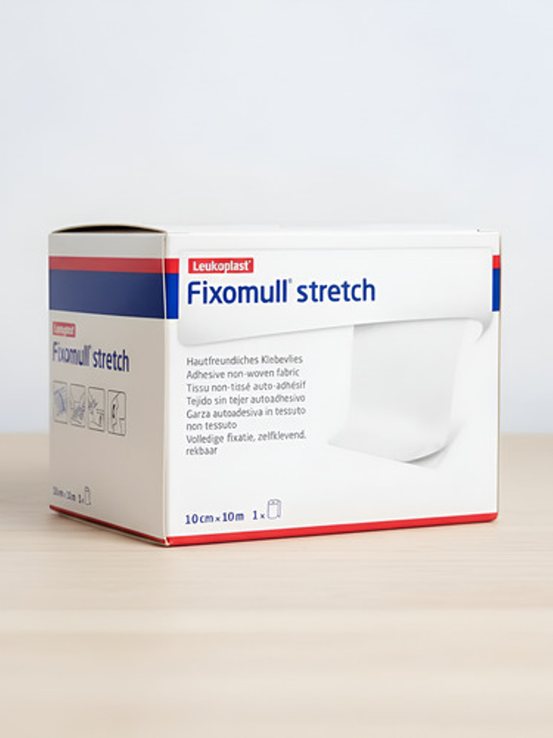 Venda Adhesiva Fixomull Stretch Leukoplast 10cm X 10m Blanco 3