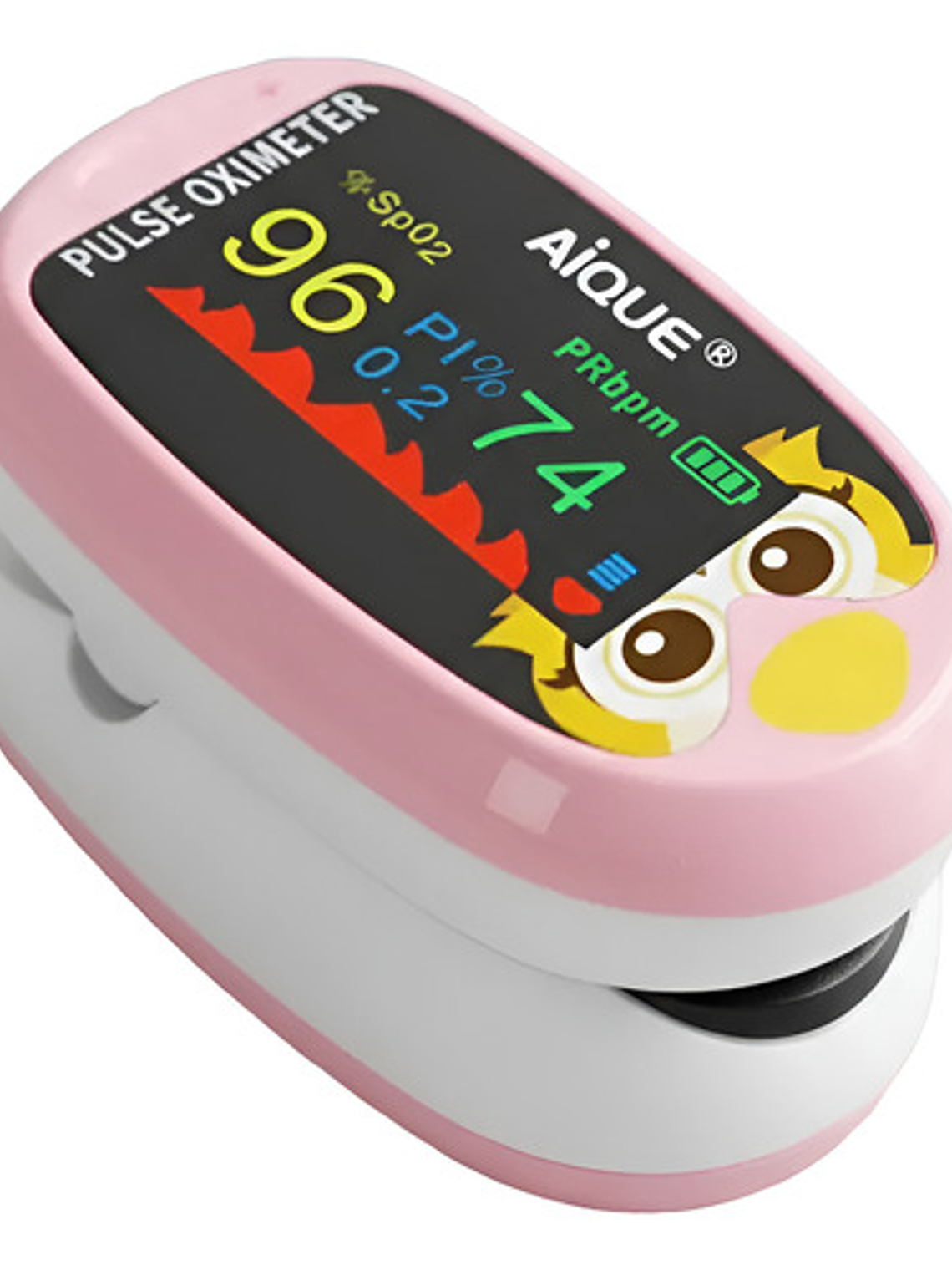 Oxímetro Pulso Saturómetro Pediátrico Oxigeno Bebé Rosado 1