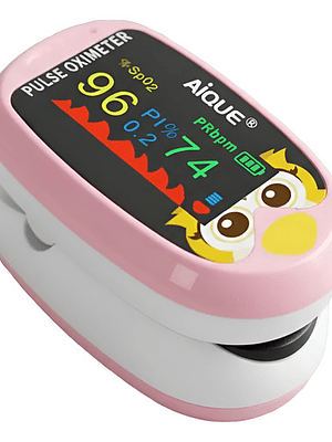 Oxímetro Pulso Saturómetro Pediátrico Oxigeno Bebé Rosado