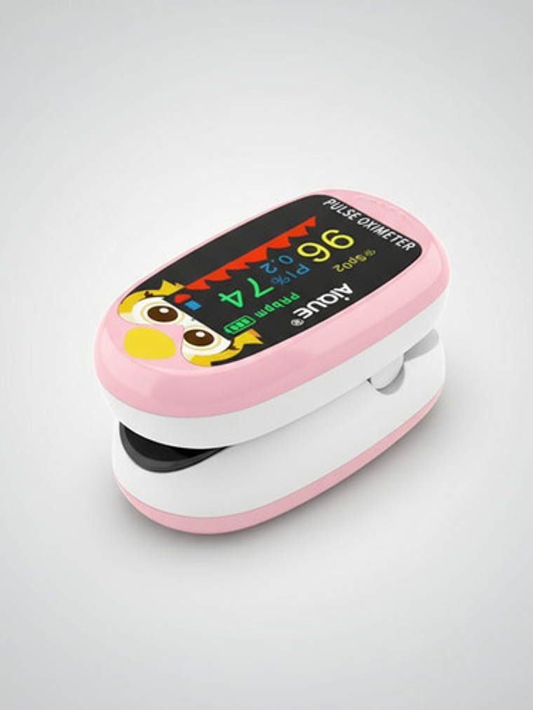 Oxímetro Pulso Saturómetro Pediátrico Oxigeno Bebé Rosado 6