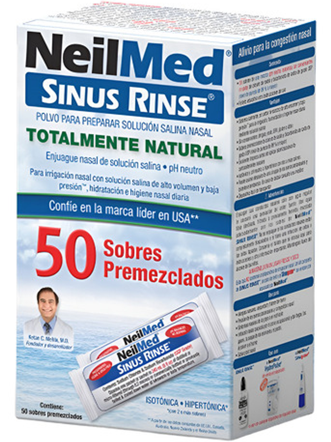Sinus Rinse 50 Sobres De Enjuague Nasal Neilmed 1
