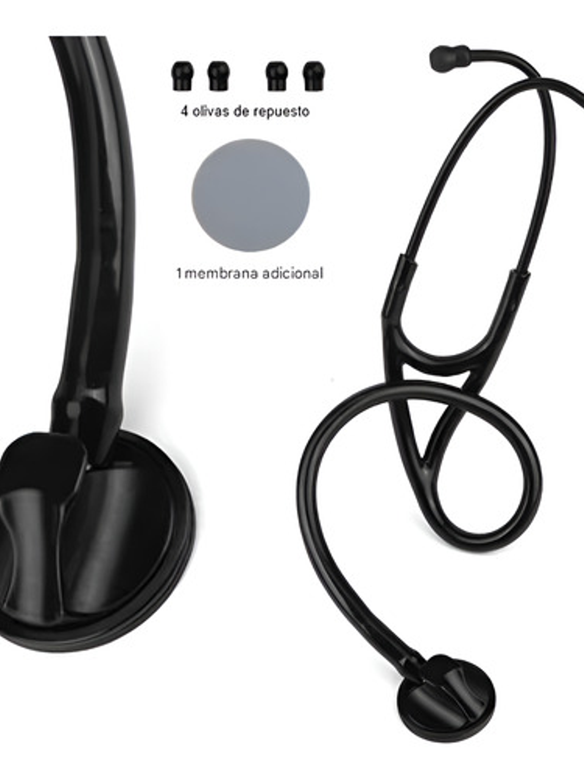 Fonendoscopio Cardiológico Master Negro Estetoscopio 3