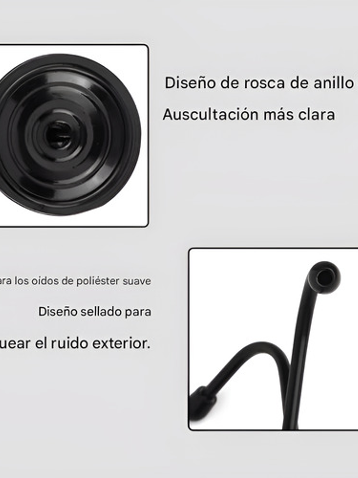 Fonendoscopio Cardiológico Master Negro Estetoscopio 6