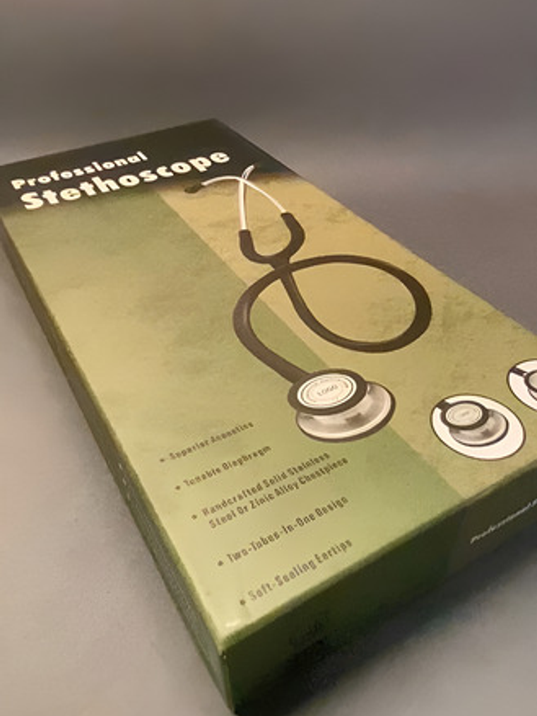 Fonendoscopio Cardiológico Master Negro Estetoscopio 8