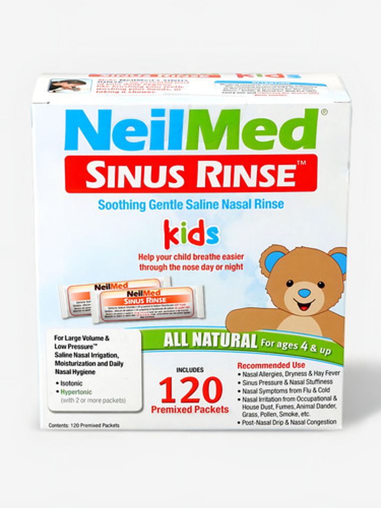 Neilmed Sinus Rinse Pediátrico Enjuague Nasal 120 Sobres 2