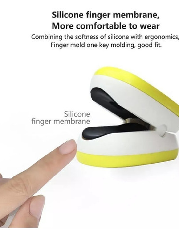 Oxímetro Pediátrico Pulse Oximeter Modelo Conejo Pantalla Oled Azul 4