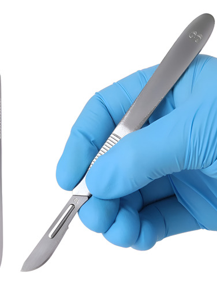 Mango Bisturí Indavidas Acero Inoxidable 12cm No.3 Para Hojas 10-17 1