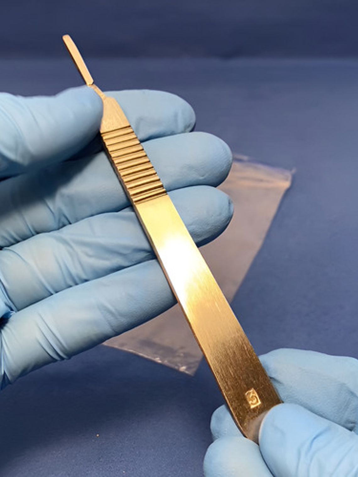 Mango Bisturí Indavidas Acero Inoxidable 12cm No.3 Para Hojas 10-17 2