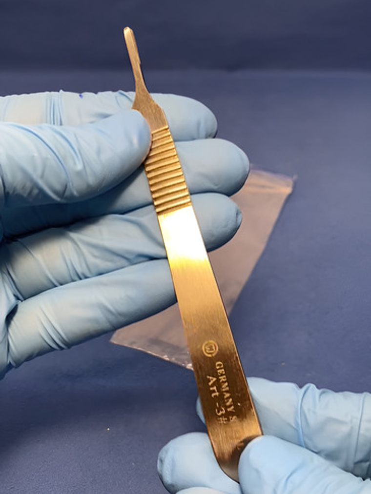 Mango Bisturí Indavidas Acero Inoxidable 12cm No.3 Para Hojas 10-17 6