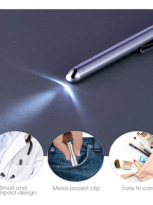 Linterna Médica Reflejo Pupilar Rosa Metalizada