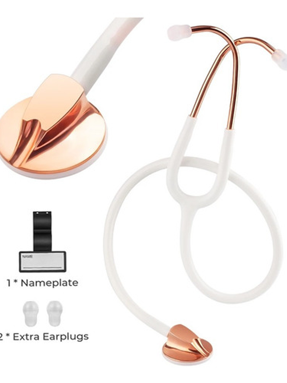 Fonendoscopio Master Cardiológico Blanco Ed. Especial Cobre 3