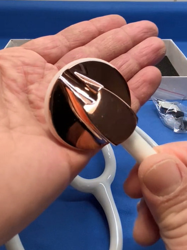 Fonendoscopio Master Cardiológico Blanco Ed. Especial Cobre 6