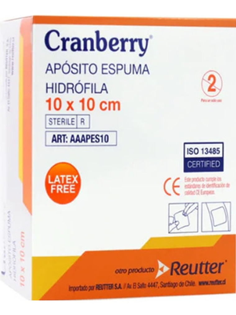 Apósito Espuma Hidrófila 10x10  Caja 10 Unids 1