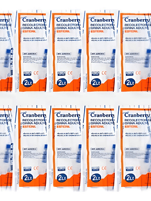 10 Bolsas Recolector De Orina Estéril Válvula Antireflujo 2l