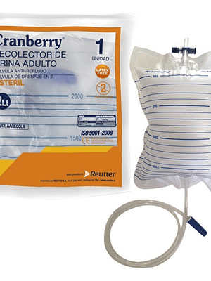 10 Bolsas Recolector De Orina Estéril Válvula Antireflujo 2l