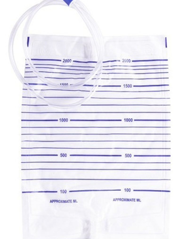 10 Bolsas Recolector De Orina Estéril Válvula Antireflujo 2l 6