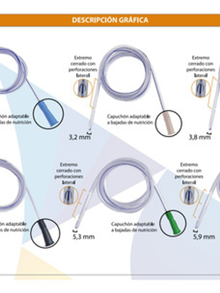 Sondas Nasogástrica Levin Graduada 12 Fr Cranberry Pack 5u 3