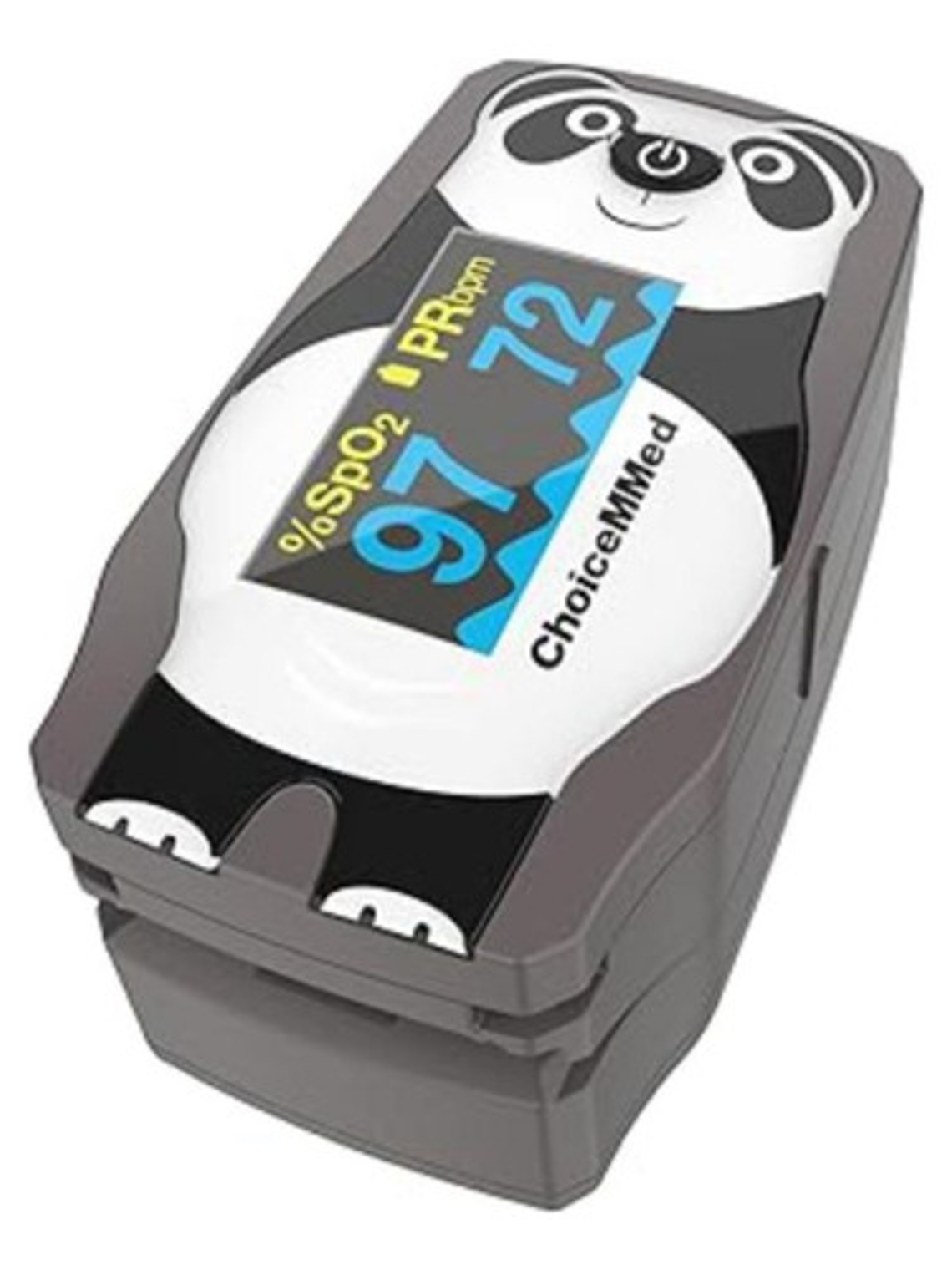 Oxímetro De Dedo Choicemmed Md300c55 Oled Niños Lectura Multidireccional Negro/blanco 1