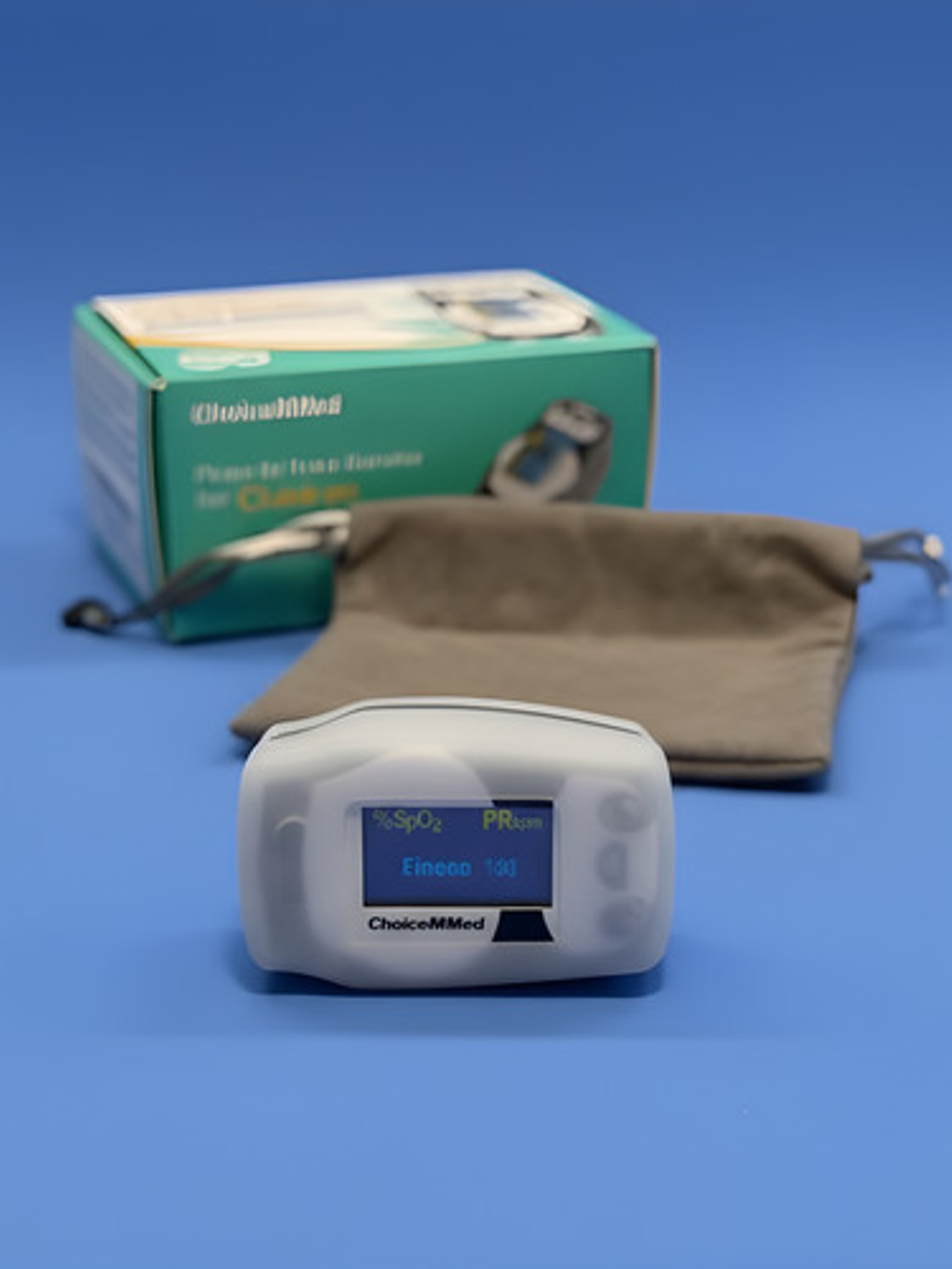 Oxímetro De Dedo Choicemmed Md300c55 Oled Niños Lectura Multidireccional Negro/blanco 4