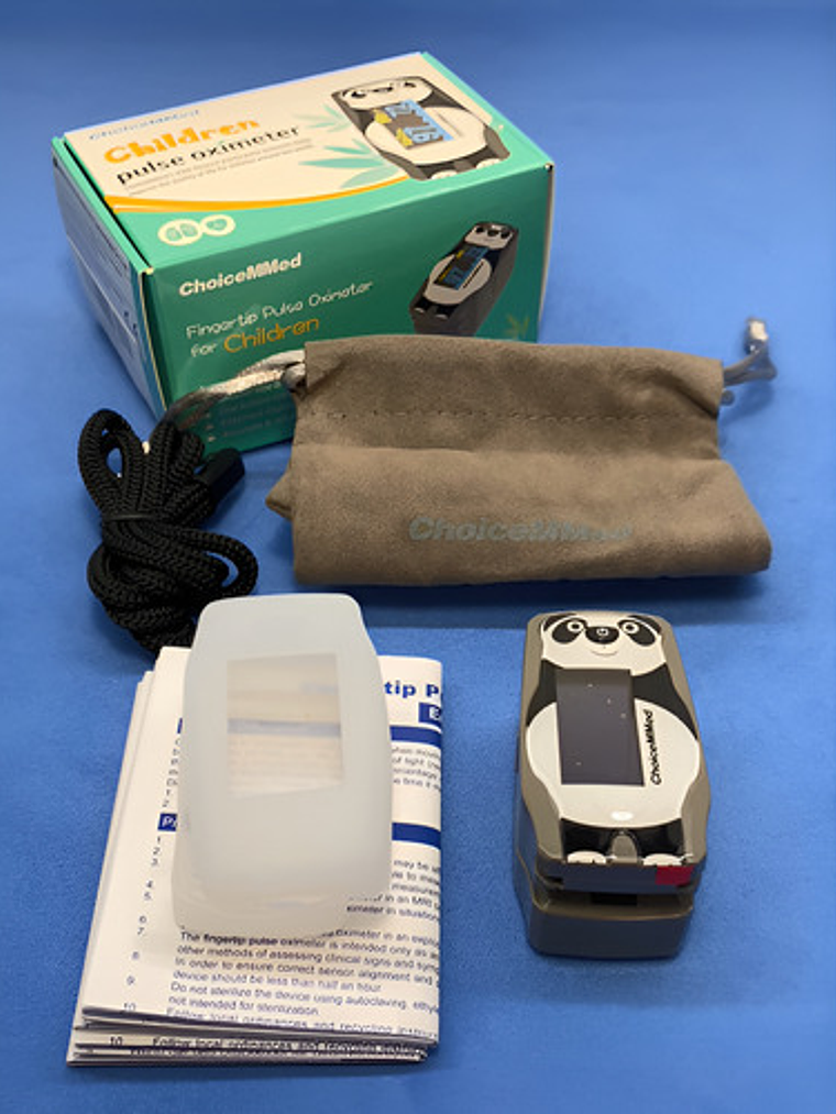 Oxímetro De Dedo Choicemmed Md300c55 Oled Niños Lectura Multidireccional Negro/blanco 5